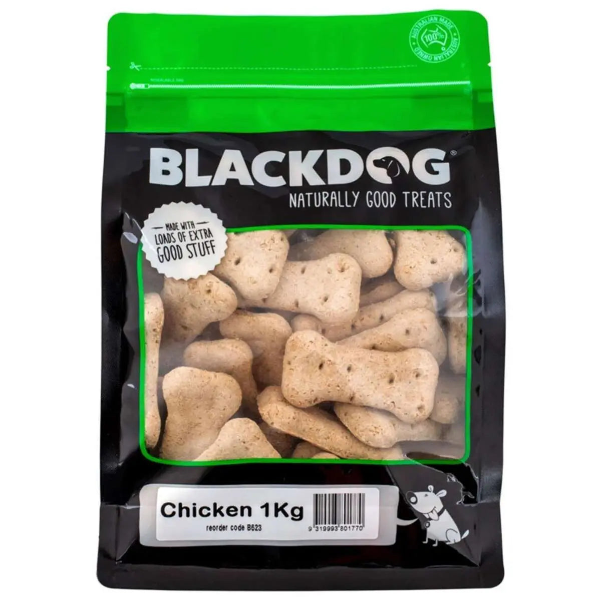 Black Dog – Oven Baked Biscuits – 1kg - Paws & Palettes