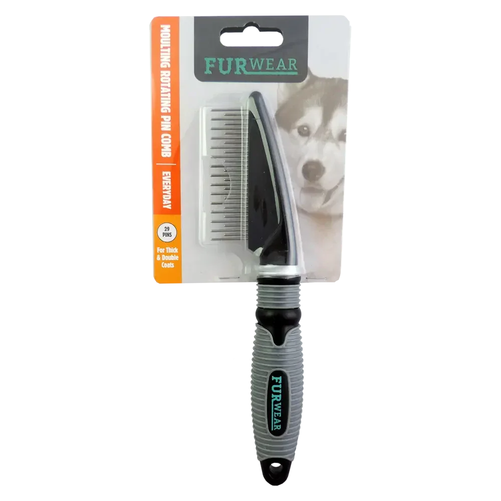 Furwear – Everyday – Moulting Rotating Pin Comb – 29 Pins Agline