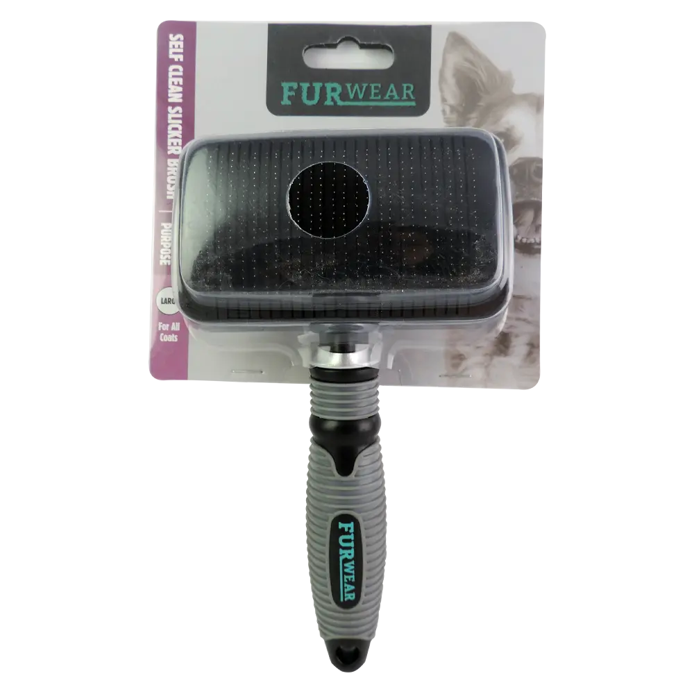 Furwear – Specific Purpose – Self Clean Slicker Brush - Paws & Palettes