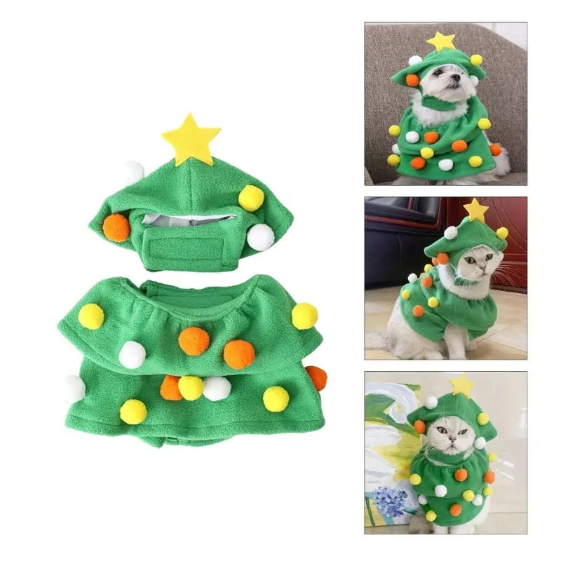 Christmas Pet Costume For Cat Dogs - Paws & Palettes