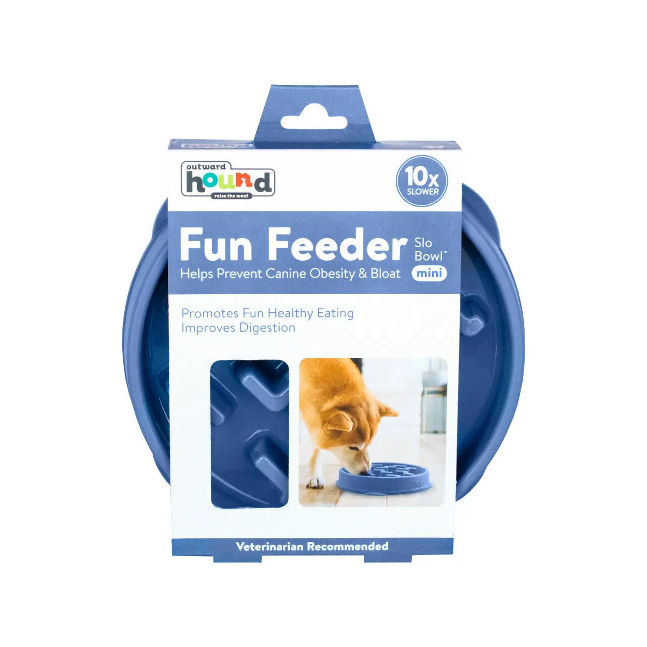 Outward Hound – Fun Feeder Slo Bowl – Mini - Paws & Palettes