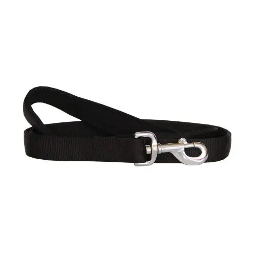 Beau Pets – Neoprene Handle – Nylon Lead – Black - Paws & Palettes
