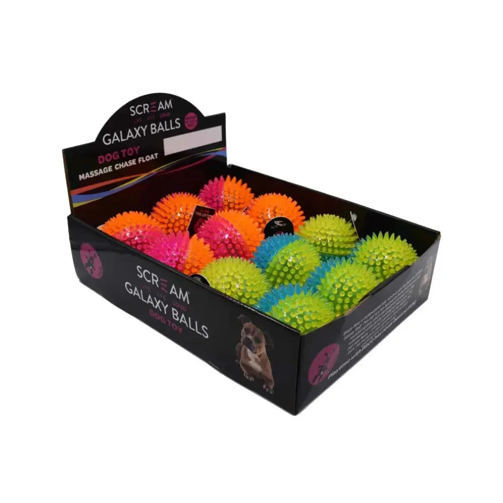 Scream – Galaxy Ball – Loud Asst Colours – Counter Display – Box 12 Agline