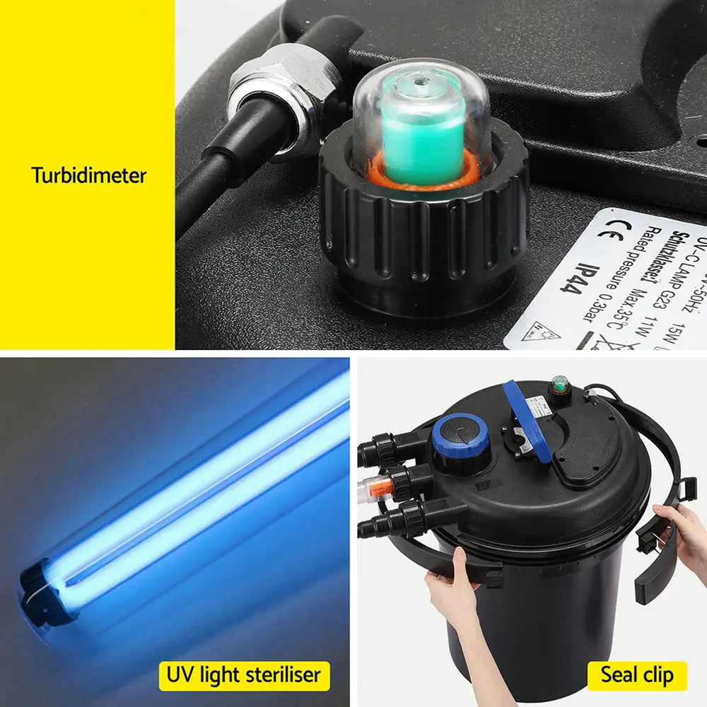 Giantz Aquarium Filter Fish Tank External Canister Water Pump 10000L/H - Paws & Palettes