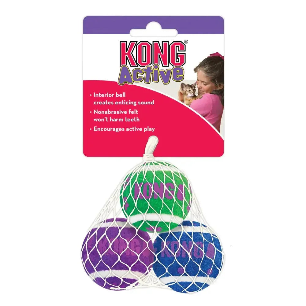 KONG – Cat – Tennis Balls with Bells Agline