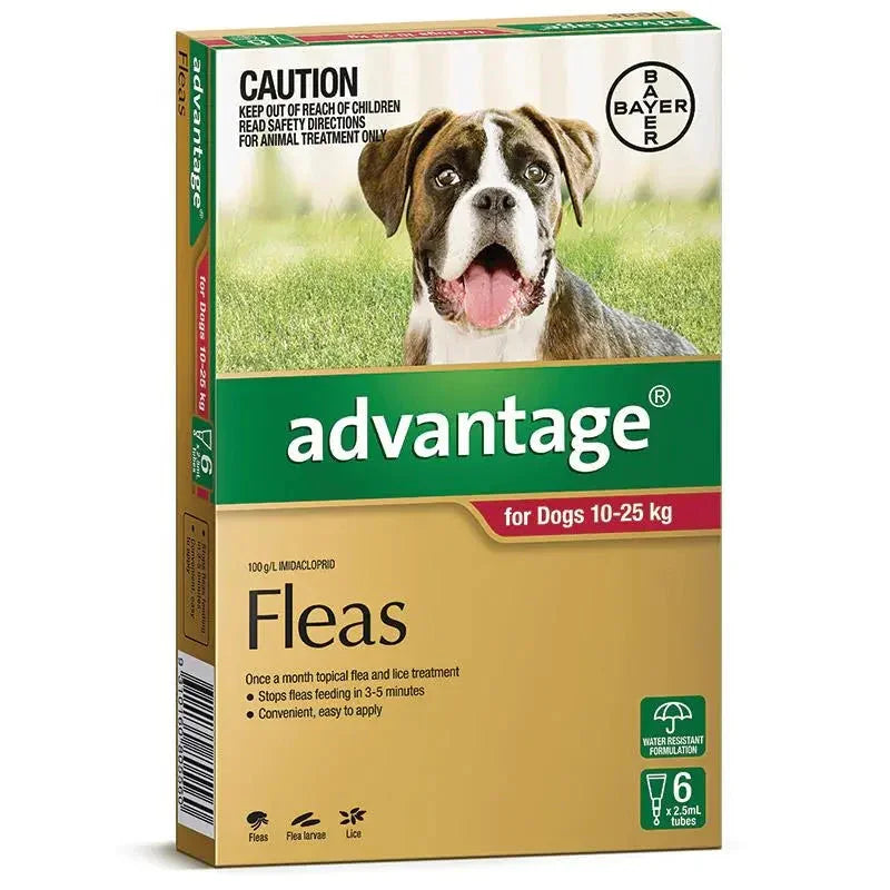 Advantage – Fleas – Dogs 10kg to 25kg Agline