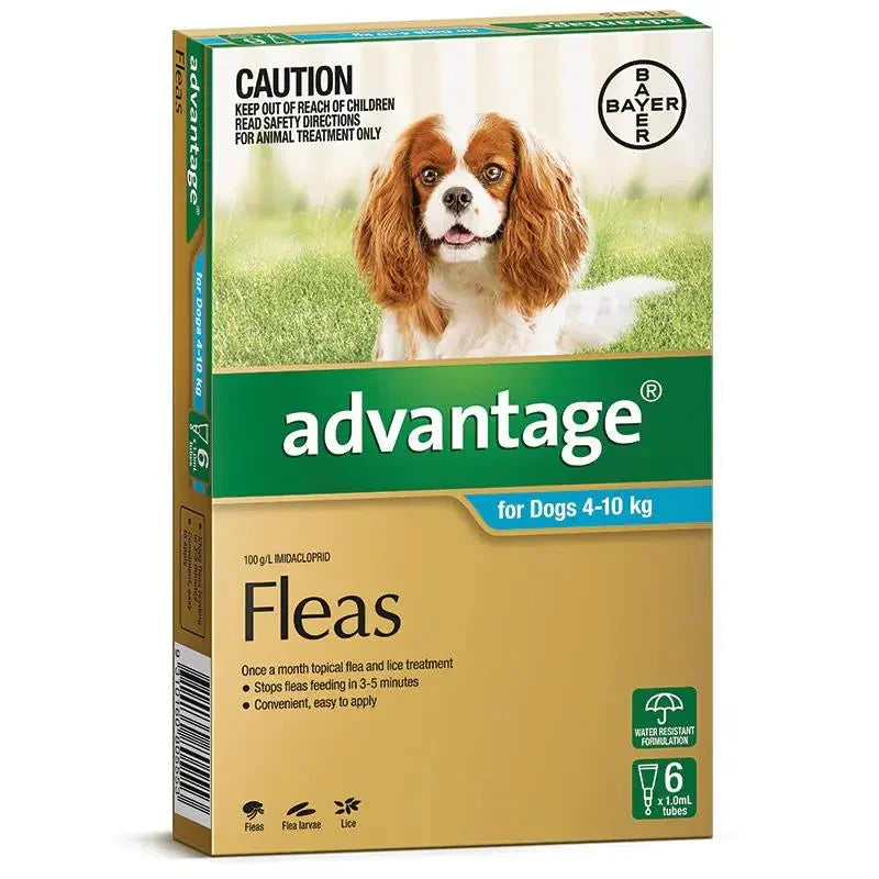 Advantage – Fleas – Dogs 4kg to 10kg Agline