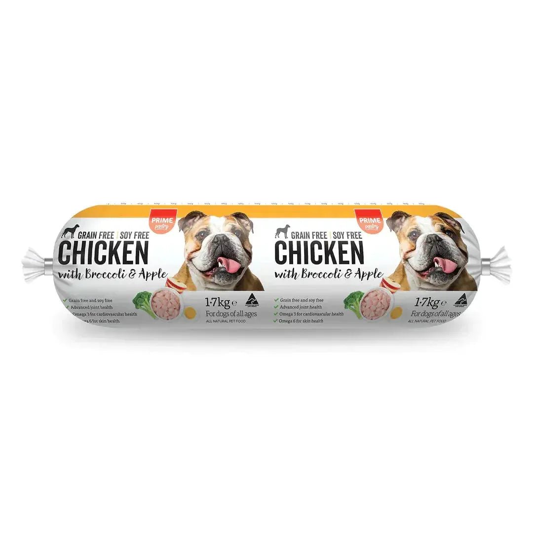 Prime100 – Prime Pantry – Chicken, Broccoli & Apple – GRAIN FREE – Roll Agline