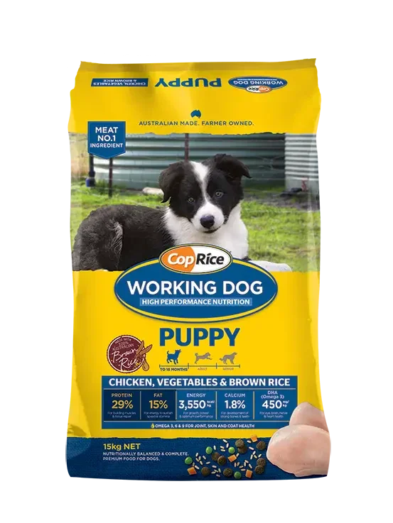 CopRice – Working Dog – Puppy Agline
