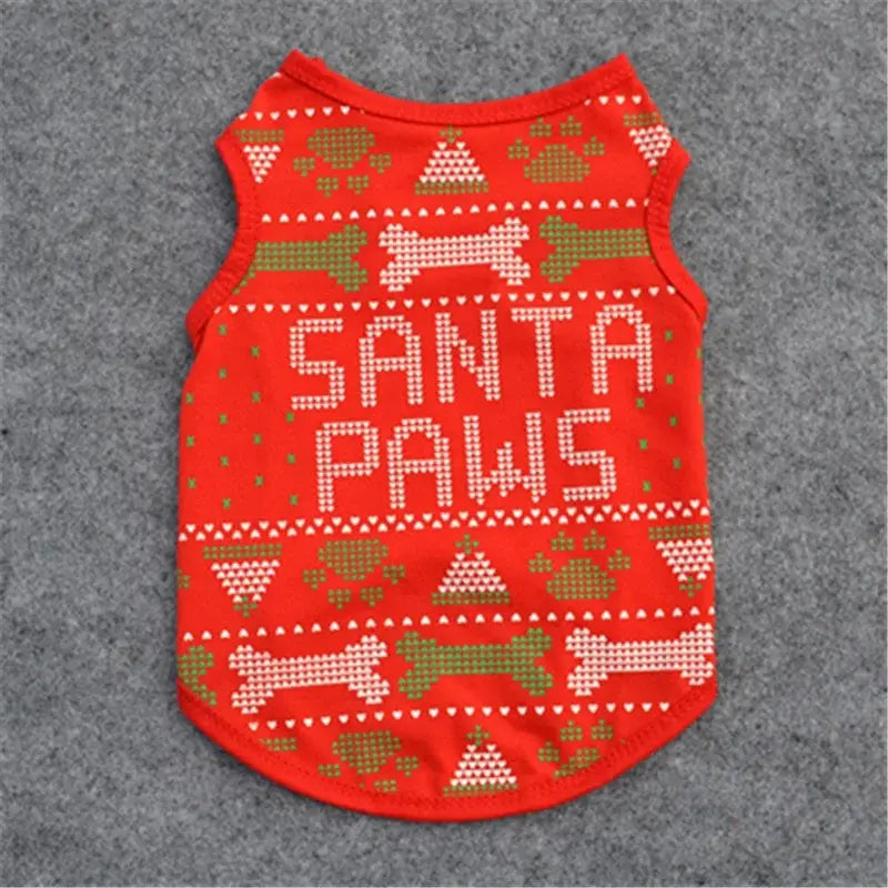 Cotton Christmas Pet Clothes - Paws & Palettes
