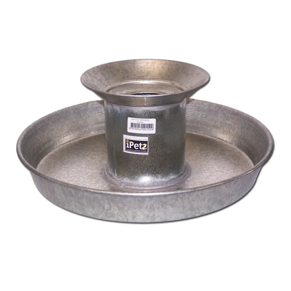 Galvanised – Bottle Drinker - Paws & Palettes