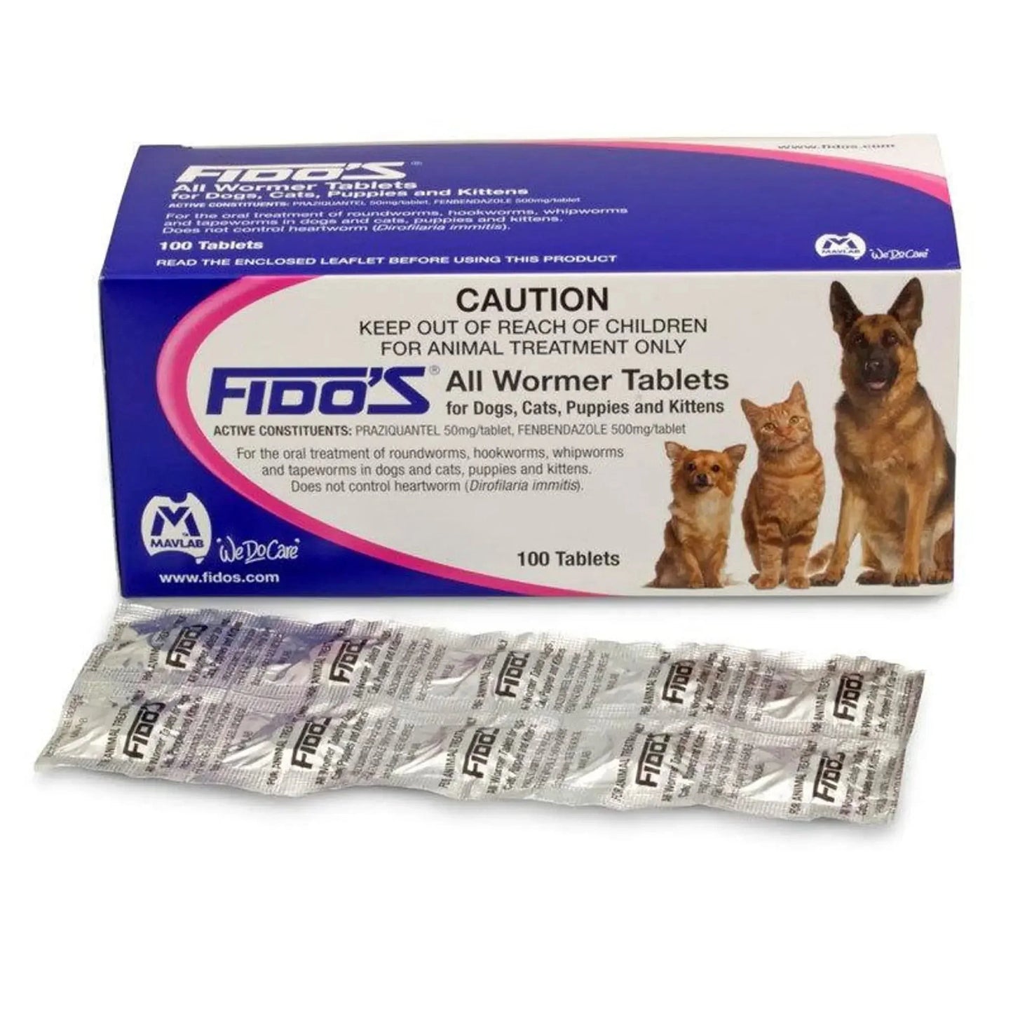 Fido’s – All Wormer Tablets Agline