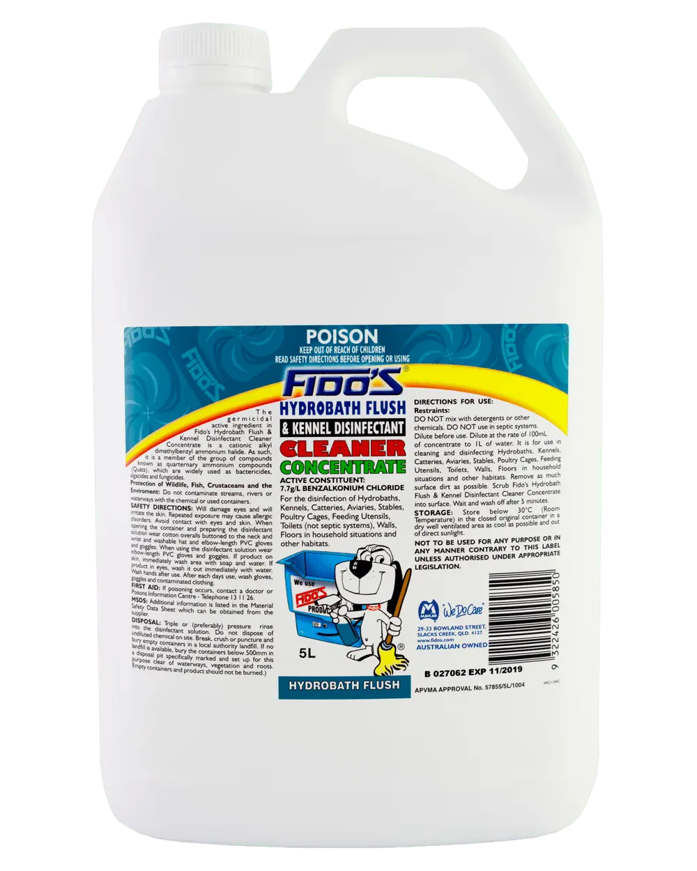 Fido’s – Hydro Bath – Flush Disinfectant - Paws & Palettes
