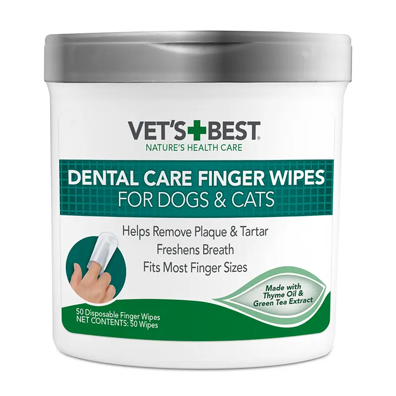 Vet’s Best – Dental Care Finger Wipes - Paws & Palettes
