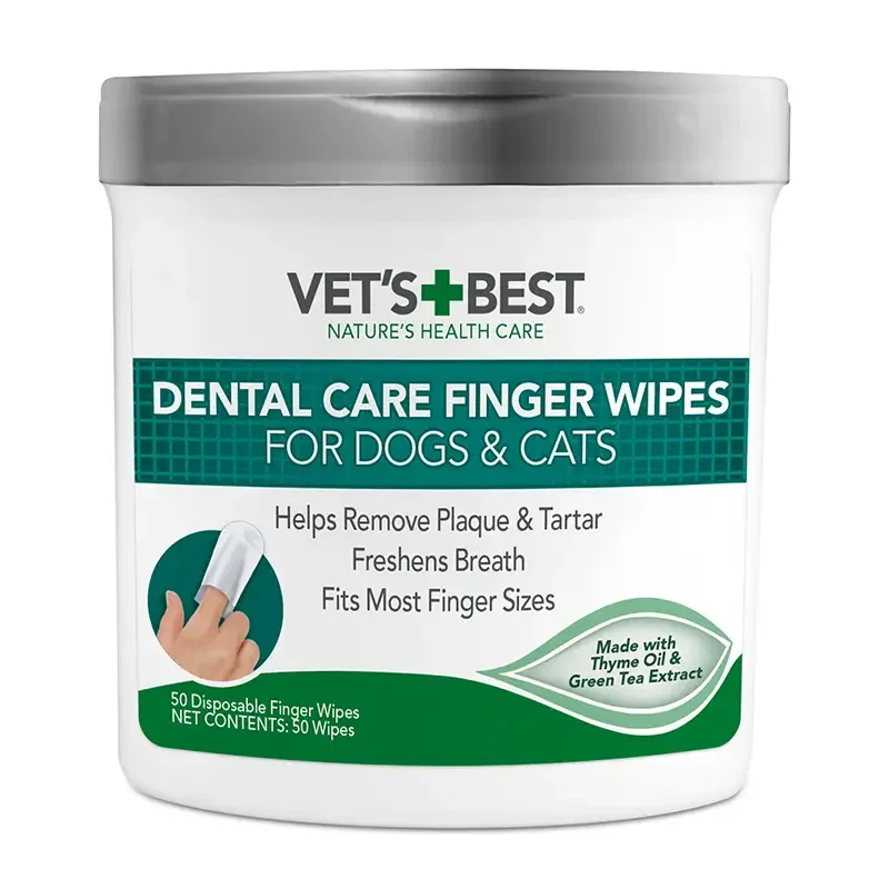 Vet’s Best – Dental Care Finger Wipes Agline