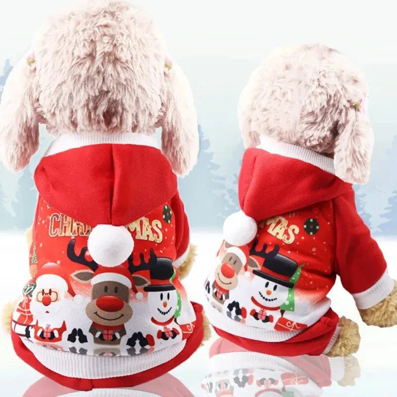 Santa Costume For Pet Dog - Paws & Palettes