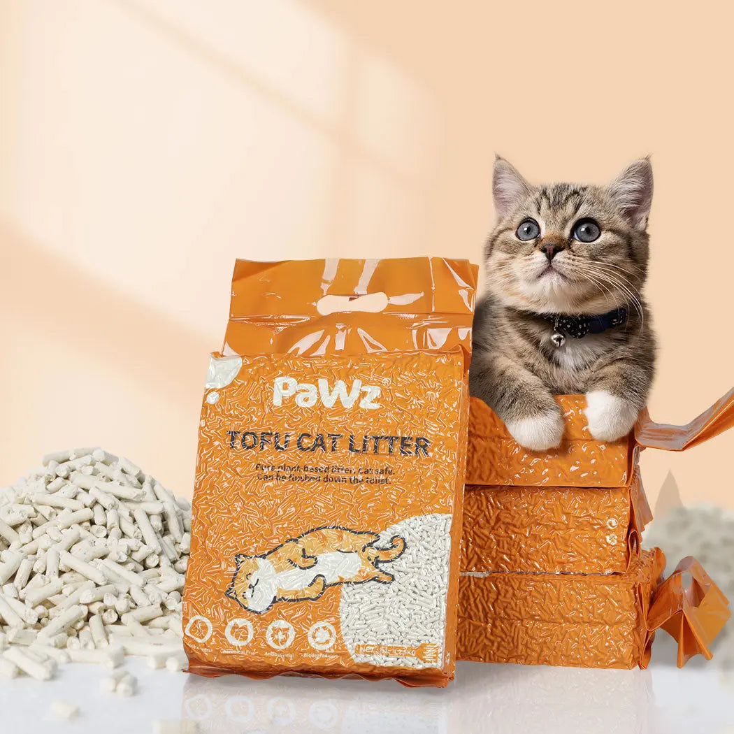PaWz 2.5kg Tofu Cat Litter Clumping Natural 2 bags - Paws & Palettes