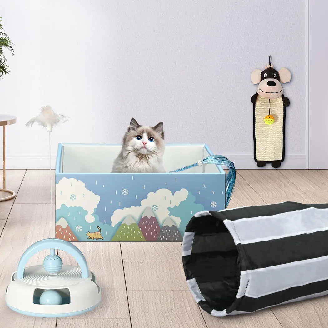 PaWz Interactive Pet Toy Set Cat Tunnel - Paws & Palettes