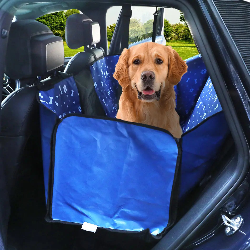 PaWz Pet Back Car Seat Cover Hammock Blue - Paws & Palettes