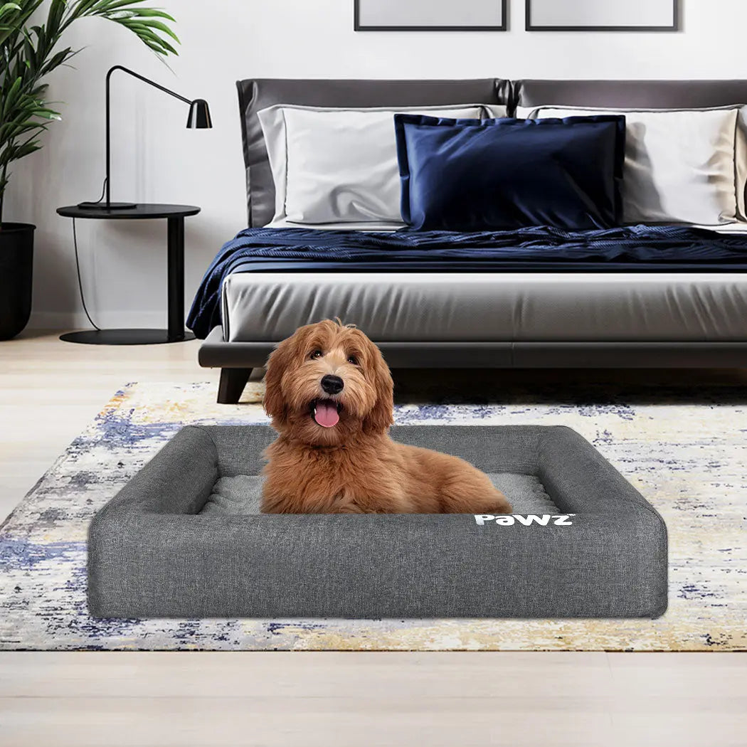 PaWz Memory Foam Pet Bed Calming Dog M Medium - Paws & Palettes