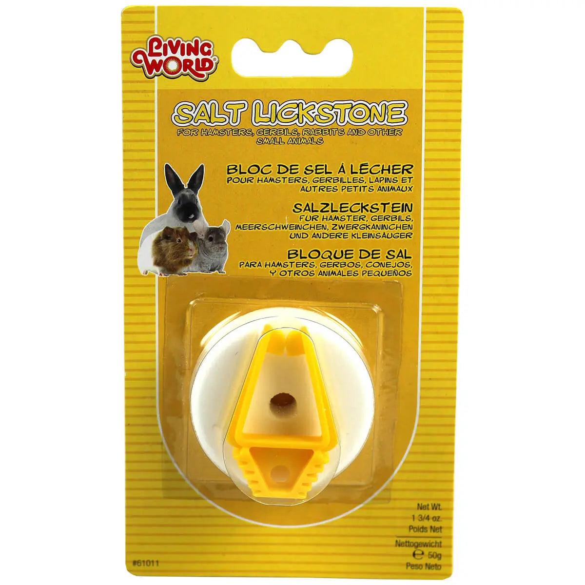 Living World – Small Animal – Salt Lick Stone – with Holder - Paws & Palettes