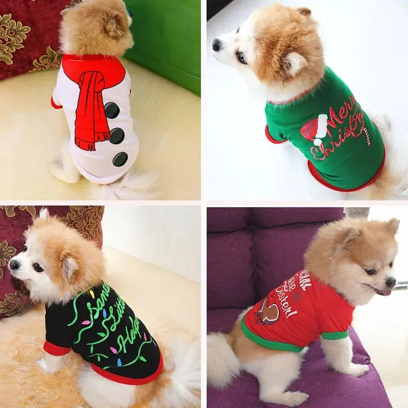 Cotton Christmas Pet Clothes - Paws & Palettes