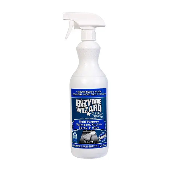 Enzyme Wizard – Multi-Purpose Bathroom / Kitchen Spray & Wipe - Paws & Palettes