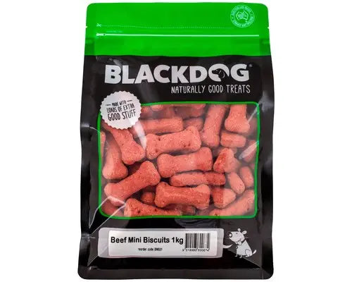 Black Dog – Oven Baked Mini Biscuits – 1kg - Paws & Palettes
