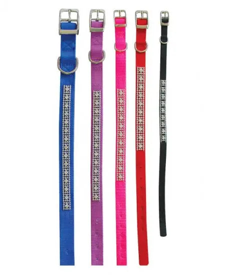Beau Pets – Nylon Jewelled – Collar – Black - Paws & Palettes