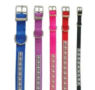 Beau Pets – Nylon Jewelled – Collar – Black - Paws & Palettes