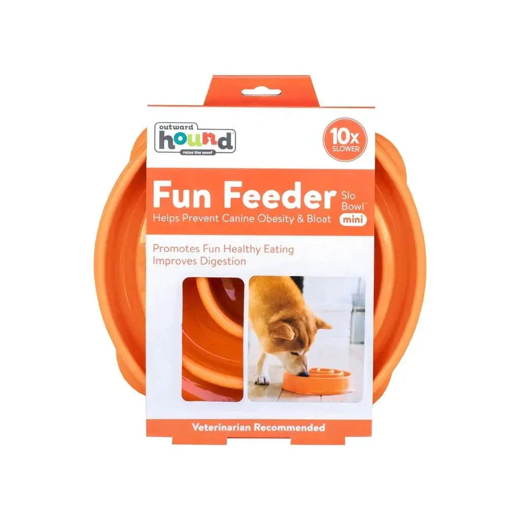 Outward Hound – Fun Feeder Slo Bowl – Mini - Paws & Palettes