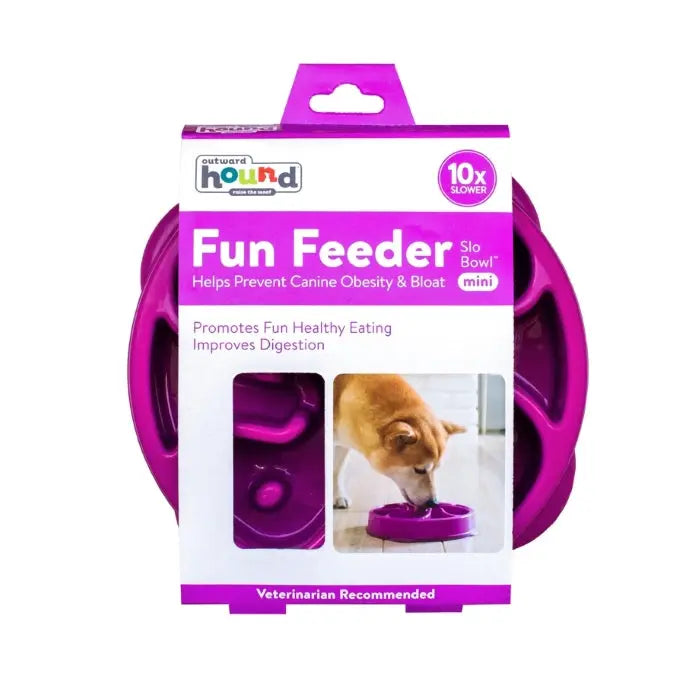 Outward Hound – Fun Feeder Slo Bowl – Mini - Paws & Palettes