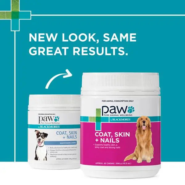 Blackmores: Paw – Coat, Skin + Nails – Multivitamin Chews - Paws & Palettes