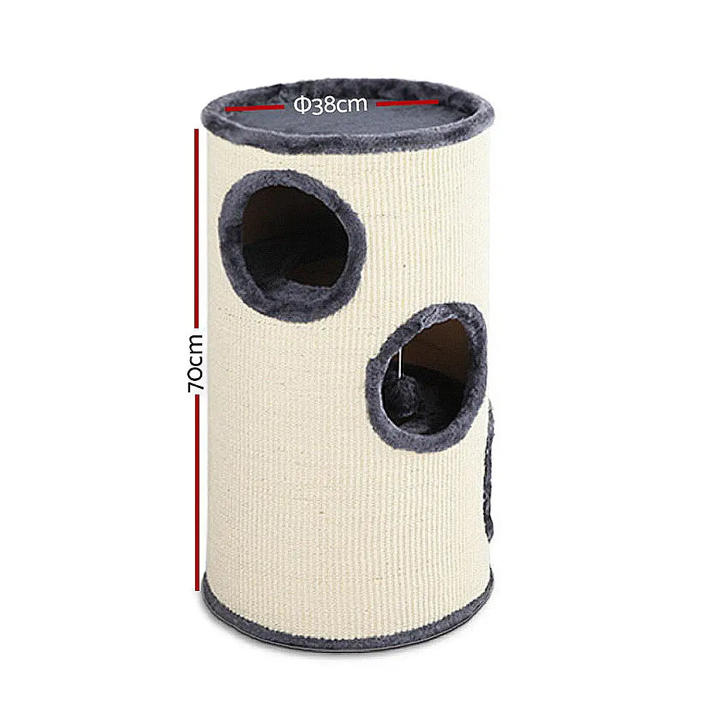 i.Pet Cat Tree 70cm Scratching Post Tower Scratcher Trees Wood Condo House Toys - Paws & Palettes