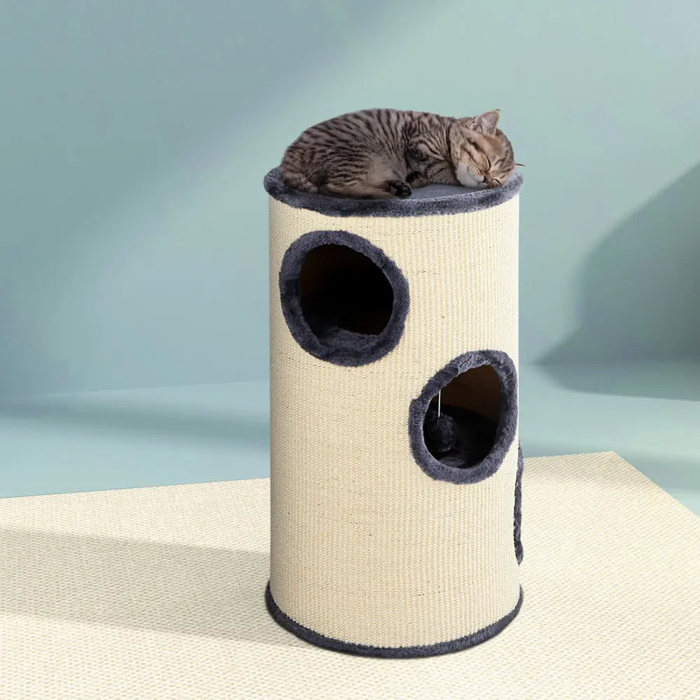 i.Pet Cat Tree 70cm Scratching Post Tower Scratcher Trees Wood Condo House Toys - Paws & Palettes