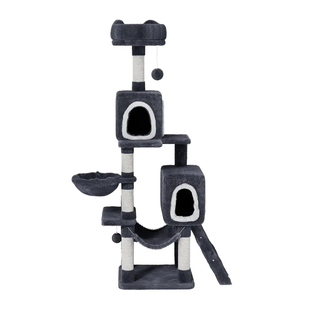 i.Pet Cat Tree 168cm Tower Scratching Post Scratcher Condo House Hanging Toy Bed - Paws & Palettes
