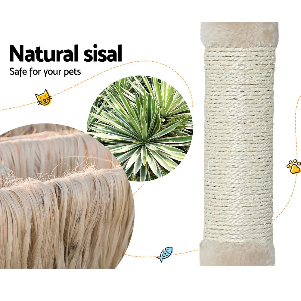i.Pet Cat Tree 90cm Scratching Post Tower Scratcher Wood Condo House Bed Trees - Paws & Palettes