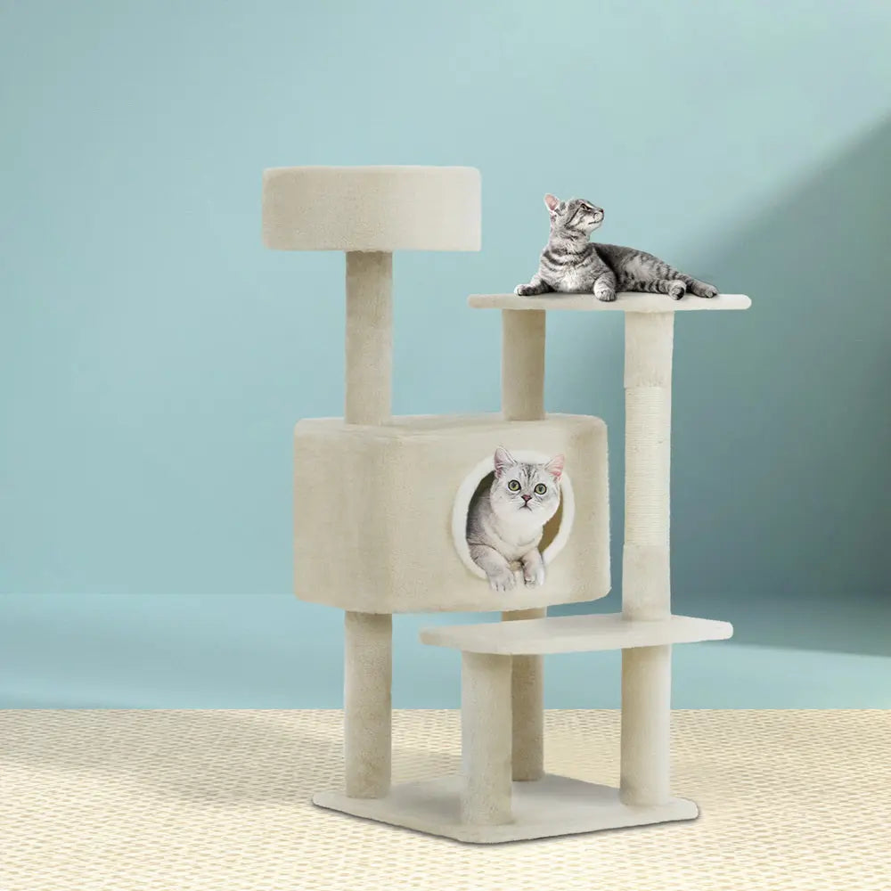 i.Pet Cat Tree 90cm Scratching Post Tower Scratcher Wood Condo House Bed Trees - Paws & Palettes