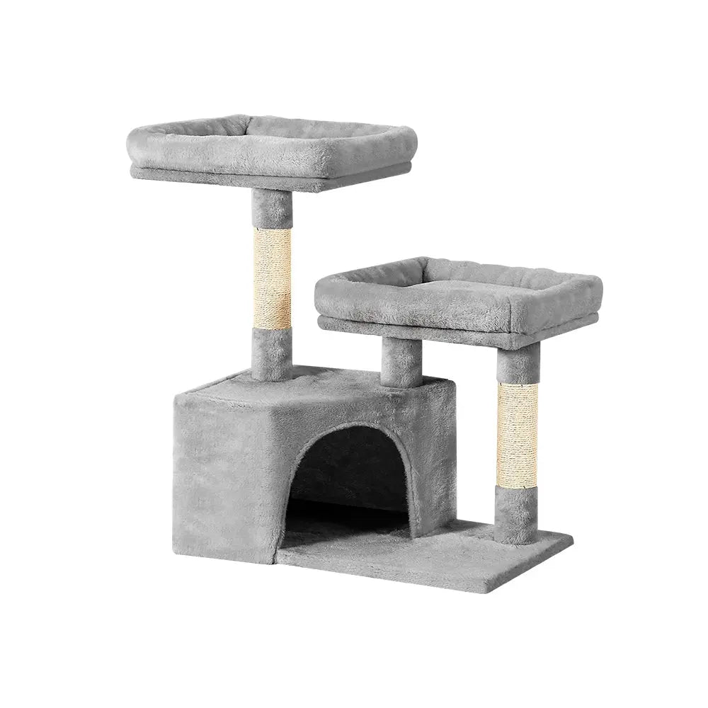 i.Pet Cat Tree 69cm Scratching Post Tower Scratcher Wood Condo House Bed Trees - Paws & Palettes