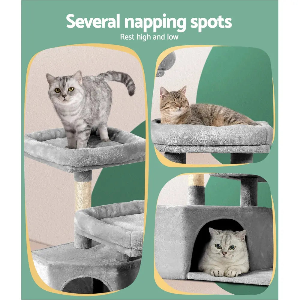i.Pet Cat Tree 69cm Scratching Post Tower Scratcher Wood Condo House Bed Trees - Paws & Palettes