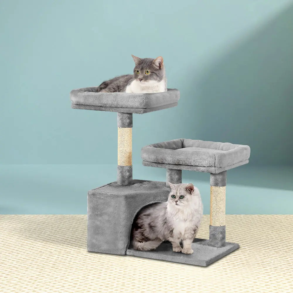 i.Pet Cat Tree 69cm Scratching Post Tower Scratcher Wood Condo House Bed Trees - Paws & Palettes