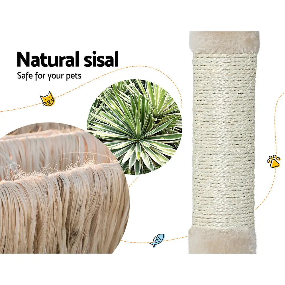 i.Pet Cat Tree 69cm Scratching Post Tower Scratcher Wood Condo Toys House Bed - Paws & Palettes
