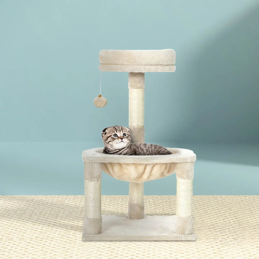 i.Pet Cat Tree 69cm Scratching Post Tower Scratcher Wood Condo Toys House Bed - Paws & Palettes