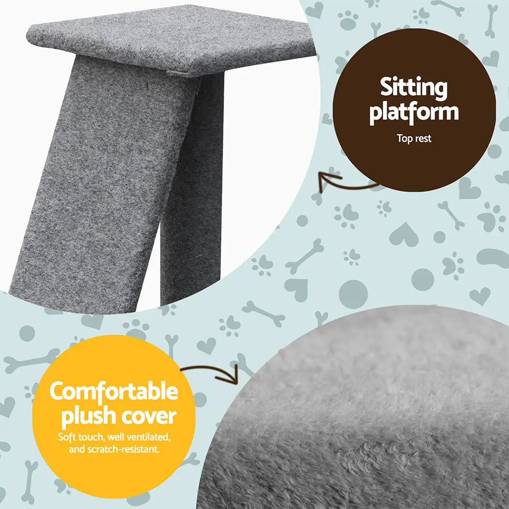 i.Pet Cat Tree 82cm Scratching Post Tower Scratcher Condo Trees Climb House - Paws & Palettes
