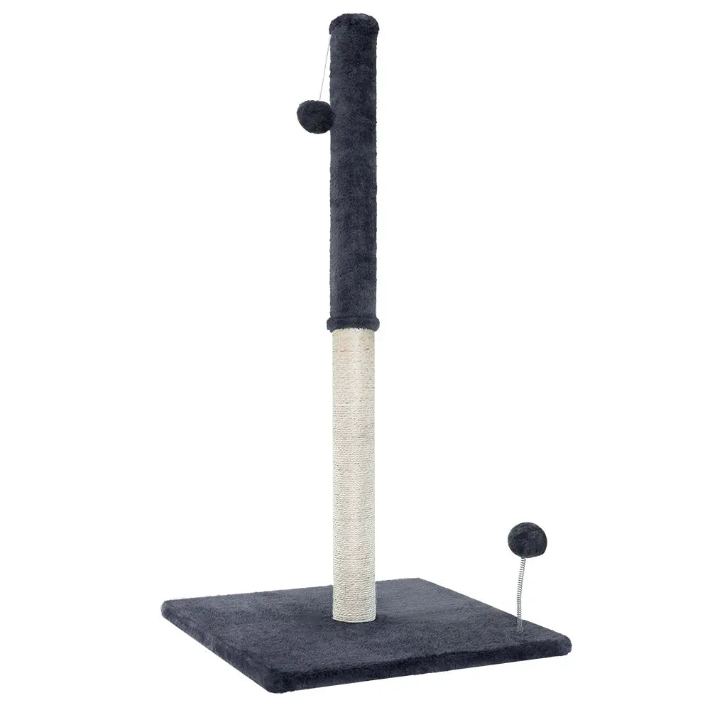 i.Pet Cat Tree 105cm Scratching Post Scratcher Tower Condo House Hanging toys Grey - Paws & Palettes