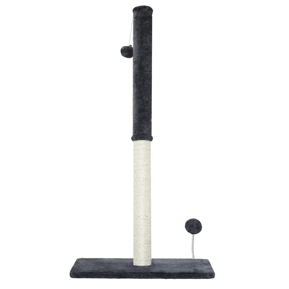 i.Pet Cat Tree 105cm Scratching Post Scratcher Tower Condo House Hanging toys Grey - Paws & Palettes