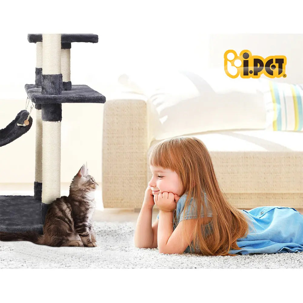 i.Pet Cat Tree 184cm Tower Scratching Post Scratcher Wood Trees Condo Bed House - Paws & Palettes