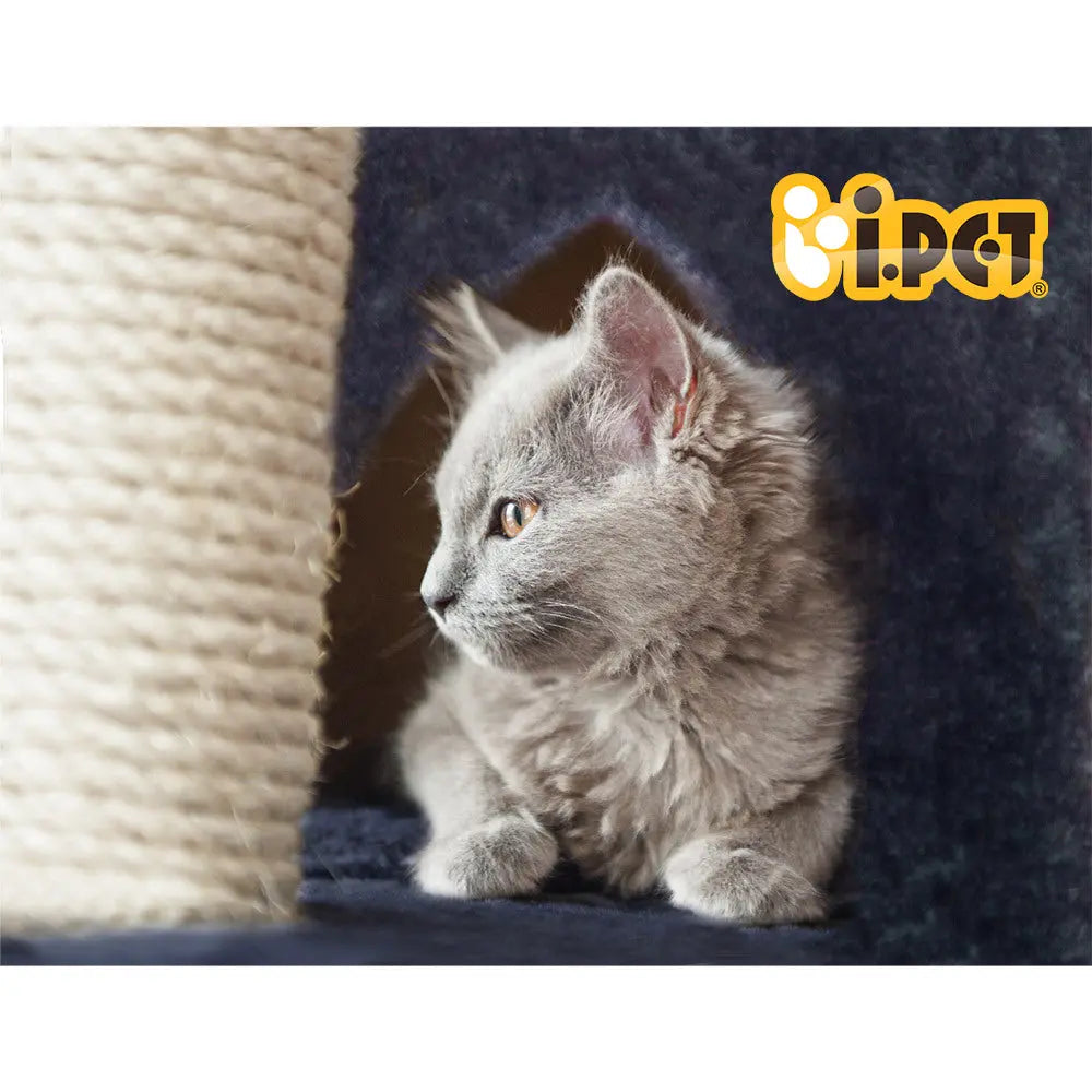 i.Pet Cat Tree 244cm Tower Scratching Post Scratcher Trees Condo House Grey - Paws & Palettes