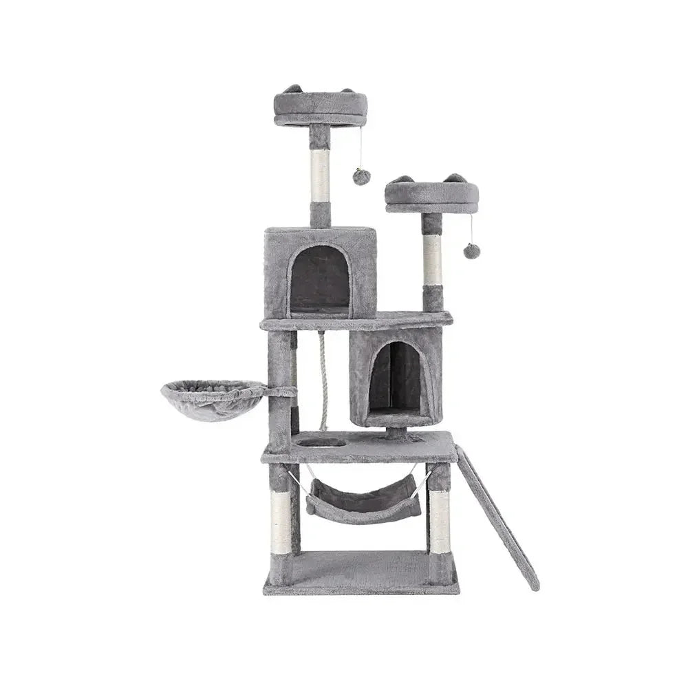 i.Pet Cat Tree Tower Scratching Post Scratcher 161cm Condo House Trees Grey Dropshipzone