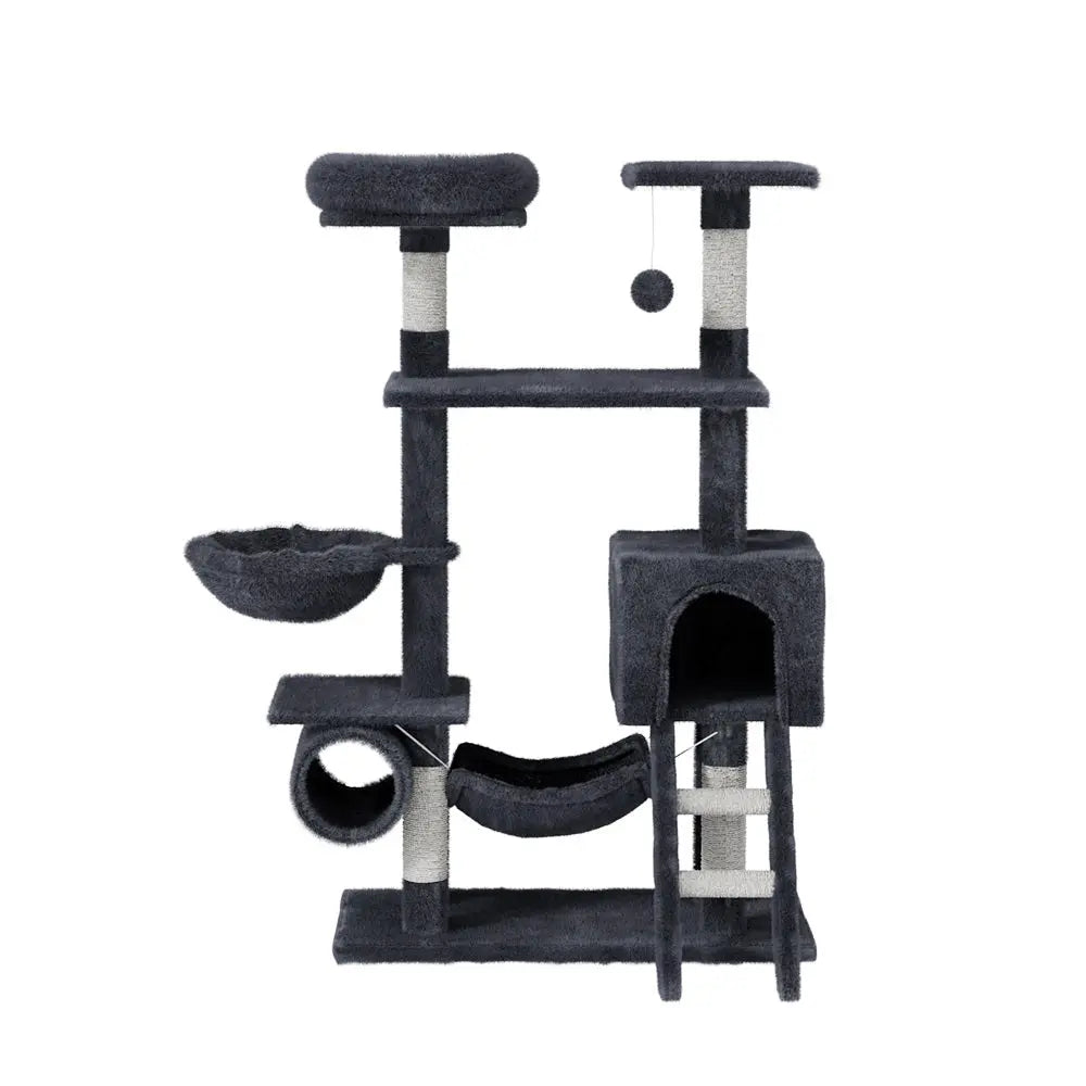 i.Pet Cat Tree 144cm Tower Scratching Post Scratcher Wood Condo Toys House Bed - Paws & Palettes